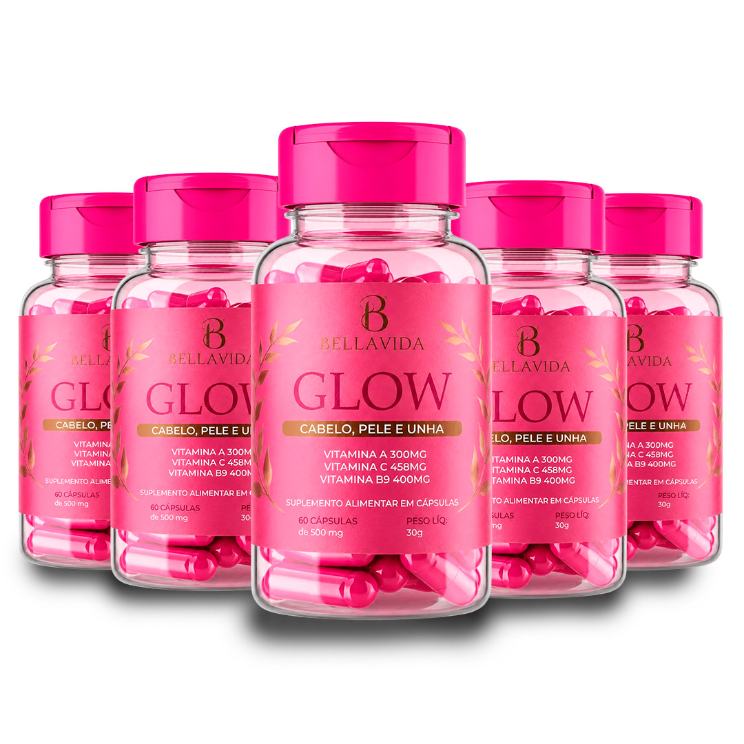 Kit com 5 unidades do Glow Bellavida